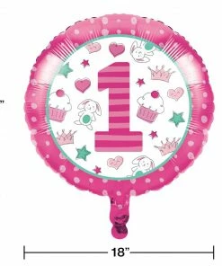 Creative Converting Doodle 1st Birthday Metallic Balloon 18" (Case Pack Of 10)