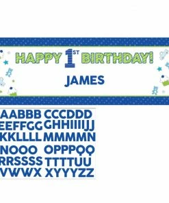 Creative Converting 1st Birthday Party Themes Doodle 1st Birthday Giant Party Banner W/ Stck (Case Pack Of 6)
