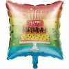 Creative Converting Hoppin' Birthday Cake Metallic Balloon 18" (Case Pack Of 10) Adult Birthday Party Themes