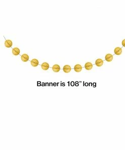 Creative Converting School Bus Yellow Mini Honeycomb Garland (Case Pack Of 12)