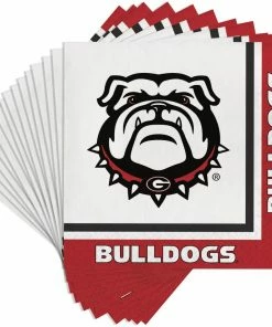 Creative Converting University Of Georgia Napkins, 20 Ct NCAA College Themed Party Decorations