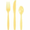 Creative Converting Soft Yellow 24Ct Assorted Cutlery (24/Pkg)