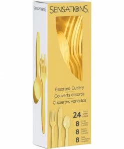 Creative Converting Soft Yellow 24Ct Assorted Cutlery (24/Pkg)