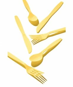 Creative Converting Soft Yellow 24Ct Assorted Cutlery (24/Pkg)