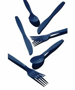 Creative Converting Solid Color Tableware Navy 24Ct Assorted Cutlery (24/Pkg)