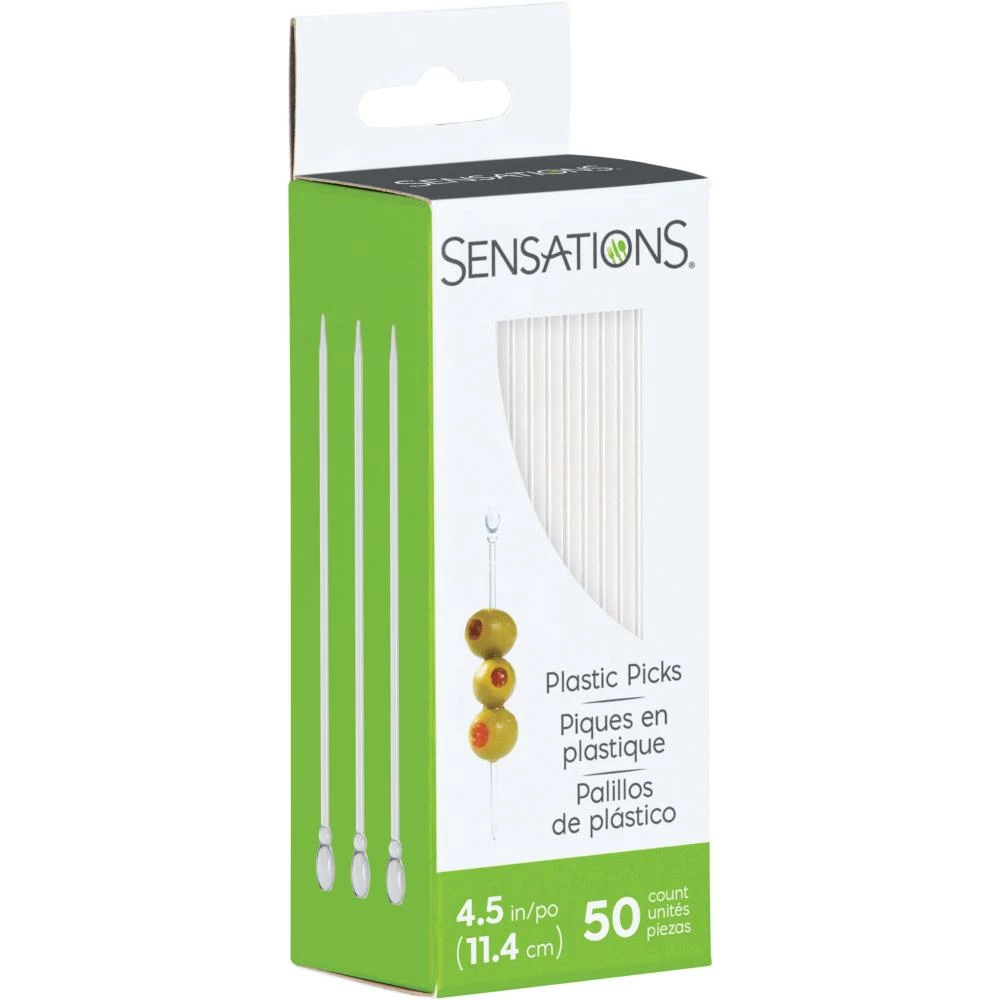 Creative Converting 4.5 "Clear Plastic Picks, 50ct