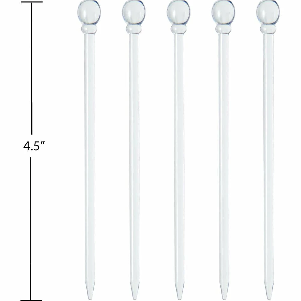 Creative Converting 4.5 "Clear Plastic Picks, 50ct