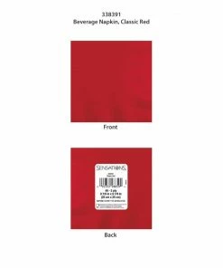 Creative Converting Classic Red 40Ct 2Ply Beverage Napkin (40/Pkg)