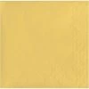 Creative Converting Soft Yellow 40Ct 2Ply Beverage Napkin (40/Pkg)