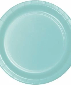 Creative Converting Spa Blue 10Ct Performa Dinner Plate (10/Pkg) Solid Color Tableware