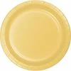Creative Converting Solid Color Tableware Soft Yellow 10Ct Performa Dessert Plate (10/Pkg)