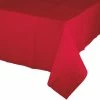 Creative Converting Solid Color Tableware Classic Red 1Ct Tablecover, 54X108" Paper/Poly (1/Pkg)