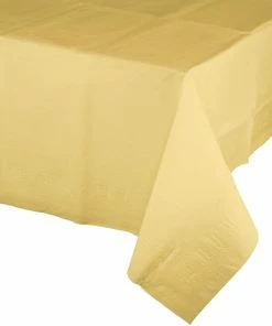Creative Converting Soft Yellow 1Ct Tablecover, 54X108