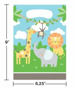 Creative Converting Junlge Animals Loot Bags (96/Case)