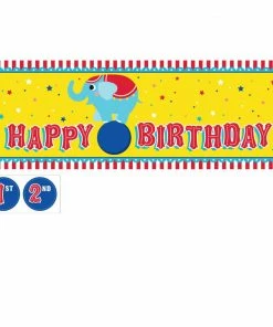 Creative Converting Circus Party Giant Party Banner With Stickes (6/Case)
