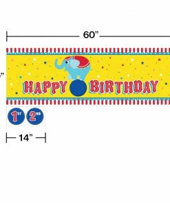Creative Converting Circus Party Giant Party Banner With Stickes (6/Case)