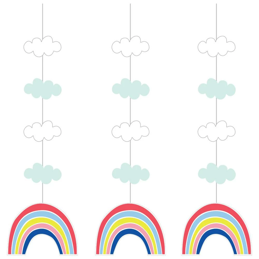 Creative Converting Over The Rainbow Hanging Cutouts (36/Case)