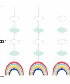 Creative Converting Over The Rainbow Hanging Cutouts (36/Case)