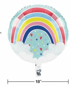 Creative Converting Over The Rainbow 18" Mylar Ballon (10/Case) Kids Birthday Party Themes