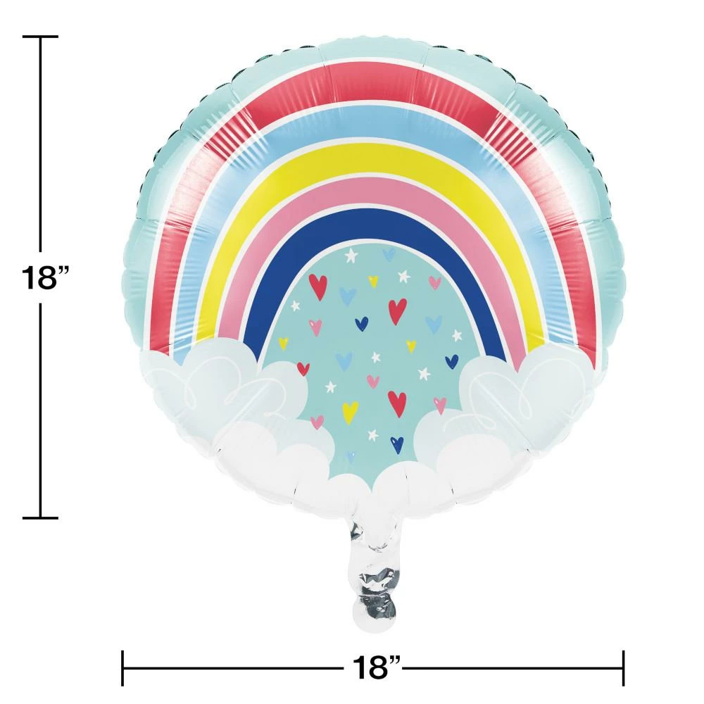 Creative Converting Over The Rainbow 18" Mylar Ballon (10/Case) Kids Birthday Party Themes