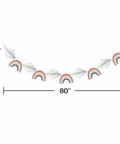 Creative Converting Over The Rainbow Banner W/ Honeycomb And Twine (12/Case) Kids Birthday Party Themes