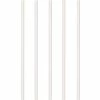 Creative Converting Solid Color Tableware White 50Ct 7.75" Paper Straws (50/Pkg)