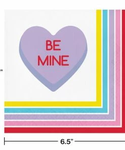 Creative Converting Candy Hearts Valentine's Day Luncheon Napkins 192 Ct Valentine's Day Party Decorations