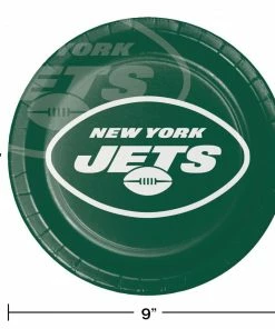 Creative Converting NFL And Football Party Supplies New York Jets Dinner Plate 8ct