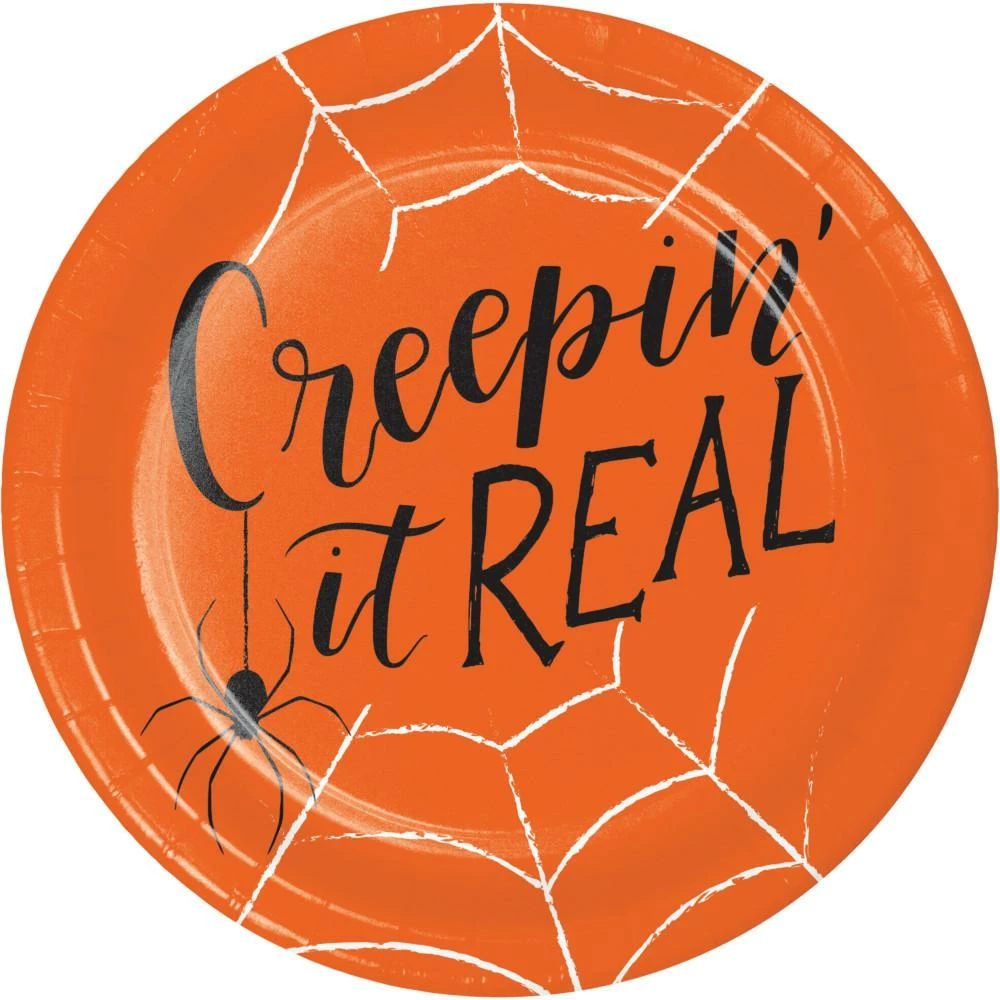 Creative Converting Creepin It Real Halloween Dessert Plates 96 Per Case