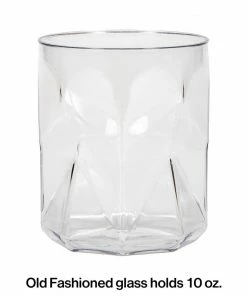 Creative Converting Themed Tableware Fractal Old Fashioned Tumbler, 10 Oz (4/Pkg)
