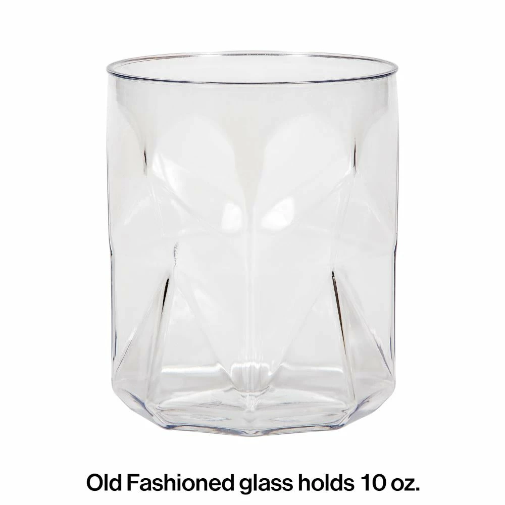 Creative Converting Themed Tableware Fractal Old Fashioned Tumbler, 10 Oz (4/Pkg)