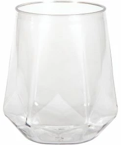 Creative Converting Fractal Stemless Wine Tumbler, 14 Oz (4/Pkg)