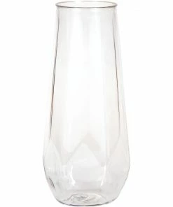 Creative Converting Fractal Stemless Champagne Tumbler, 9 Oz (4/Pkg)