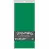 Creative Converting Emerald Green 1Ct Tablecover, 54X108" Paper/Poly (1/Pkg)