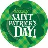 Creative Converting Irish Clover Dessert Plate, Happy St Patricks Day (8/Pkg) St. Patrick's Day Party Decorations