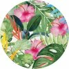 Creative Converting Floral Paradise Dessert Plate (8/Pkg) Themed Tableware