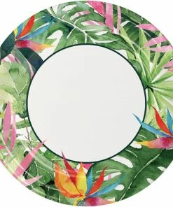 Creative Converting Floral Paradise Dinner Plate (8/Pkg)