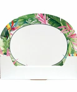 Creative Converting Floral Paradise Oval Platter (8/Pkg) Themed Tableware