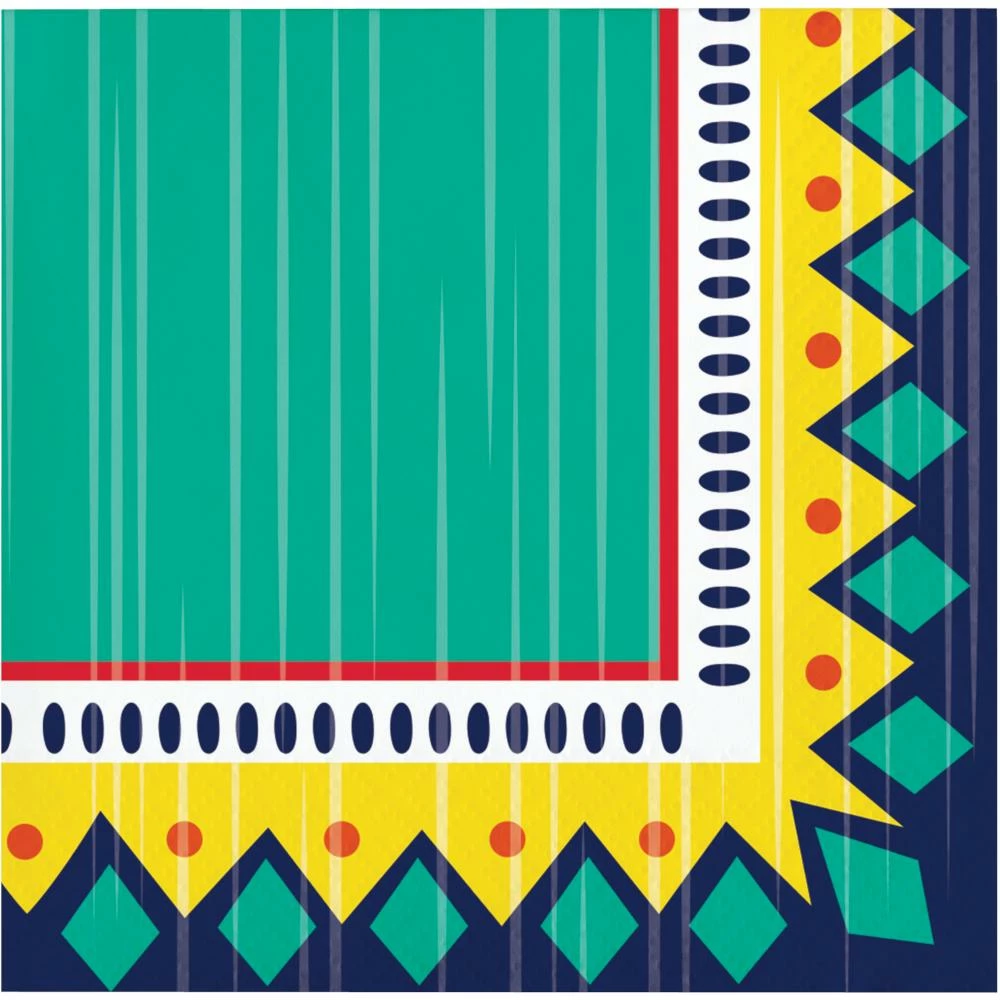 Creative Converting Pottery Beverage Napkin (16/Pkg) Themed Tableware