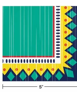 Creative Converting Pottery Beverage Napkin (16/Pkg) Themed Tableware