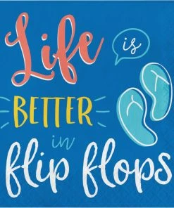 Creative Converting Summer Sayings Luncheon Napkin (16/Pkg) Summer, BBQ And Picnic Themed Decorations