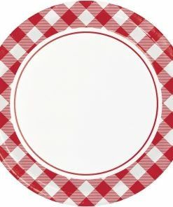 Creative Converting Classic Gingham Dinner Plate (8/Pkg)
