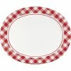 Creative Converting Classic Gingham Oval Platter (8/Pkg)