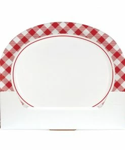 Creative Converting Classic Gingham Oval Platter (8/Pkg)