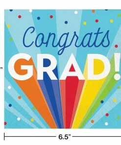 Creative Converting Rainbow Grad Luncheon Napkin (16/Pkg)