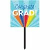 Creative Converting Rainbow Grad Yard Sign (1/Pkg) Graduation Party Supplies