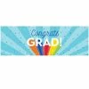 Creative Converting Rainbow Grad Giant Party Banner (1/Pkg) Graduation Party Supplies