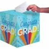 Creative Converting Rainbow Grad 12" X 12" Card Box (1/Pkg) Graduation Party Supplies