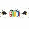 Creative Converting Colorful Grad Giant Party Banner (1/Pkg) Graduation Party Supplies