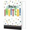 Creative Converting Colorful Grad Invitation, Foldover (8/Pkg)